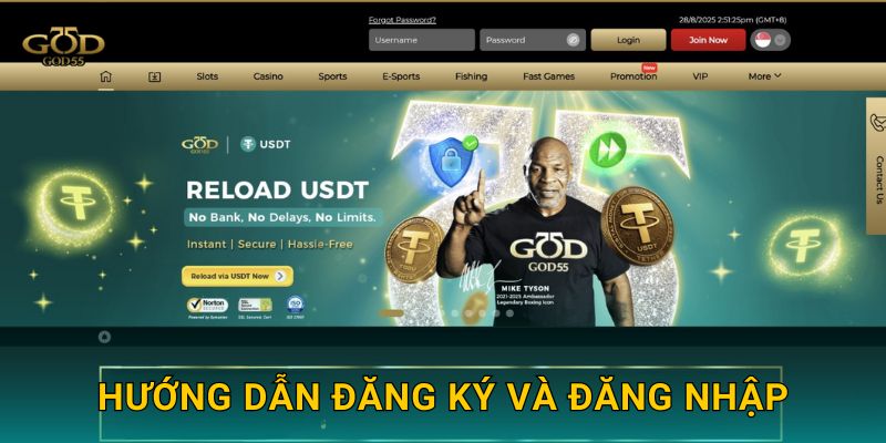 Hướng dẫn đăng ký và đăng nhập