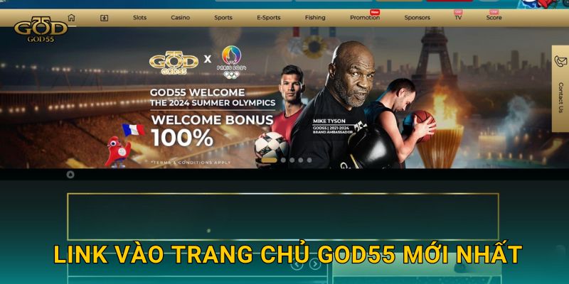 Link vào trang chủ God55 mới nhất